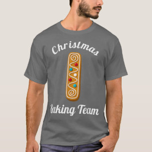 Christmas Baking Team Letter I Holiday Matching Fa T-Shirt