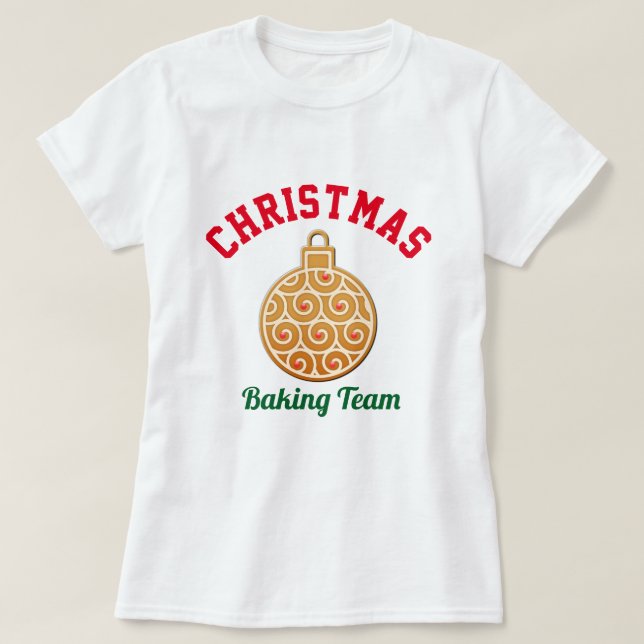 Christmas Baking Team T-Shirt (Design Front)