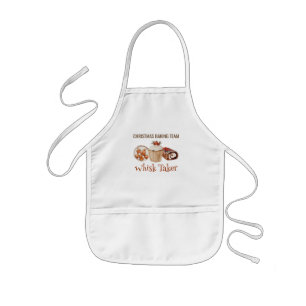 Christmas Baking Team Whisk Taker T-Shirt Kids Apron
