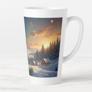 christmas ball latte mug