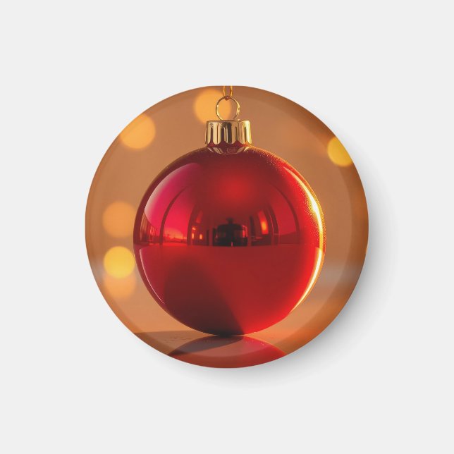 Christmas Ball Ornament Magnet (Front)