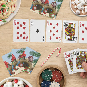Christmas Ball Ornament Siamese Cat Funny Playing Cards