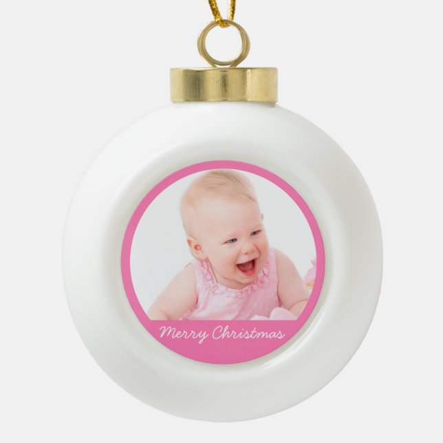 Christmas Ball Ornaments With Baby (Front)