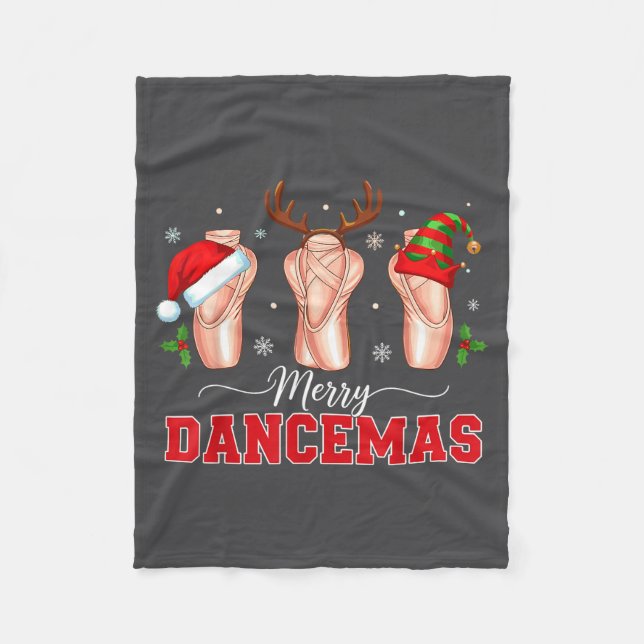 Christmas Ballet Outfit Inte Scute Ss Cute Ss, Dan Fleece Blanket (Front)