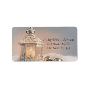 Christmas balls,Elegant Lantern  Label