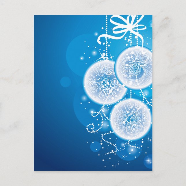 Christmas Balls Holiday Postcard (Front)
