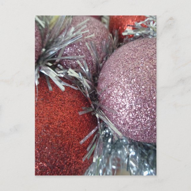 Christmas Balls Holiday Postcard (Front)