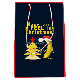 Christmas Banana Medium Gift Bag
