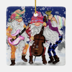 Christmas Band - Happy Song - Fun Ceramic Ornament