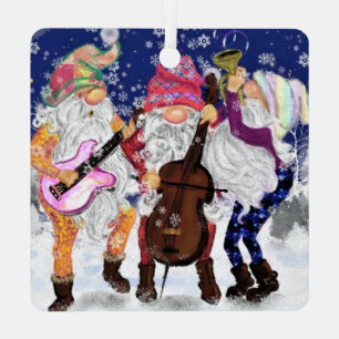 Christmas Band - Happy Song - Funny Metal Tree Decoration