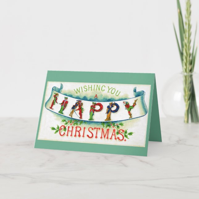Christmas Banner Holiday Card (Front)