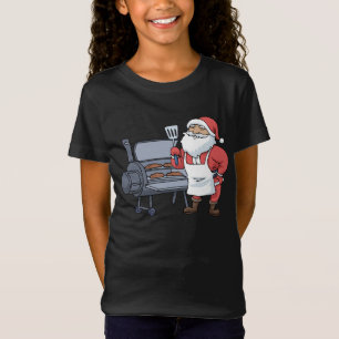 Christmas Barbecue Santa Claus Grill Smoker Steak T-Shirt