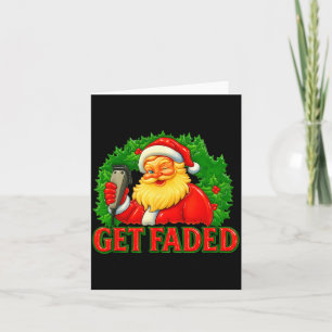 Christmas Barber Get Faded  Card