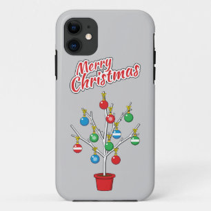 Christmas Bare Branch Tree - Merry Christmas Case-Mate iPhone Case