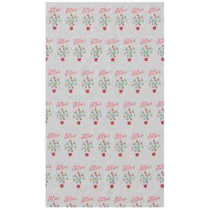 Christmas Bare Branch Tree - Merry Christmas Tablecloth