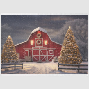 Christmas Barn 2 Decoupage Paper