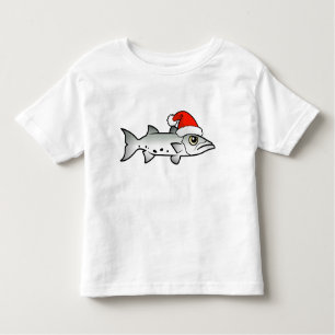 Christmas Barracuda Santa Toddler T-Shirt