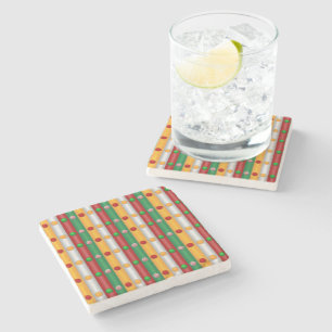 Christmas Bars Stone Coaster