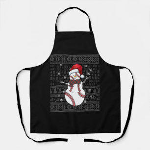 Christmas Baseball 21 Apron