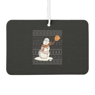 Christmas Baseball 3 Car Air Freshener