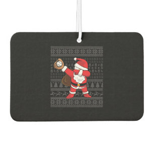 Christmas Baseball 5 Car Air Freshener