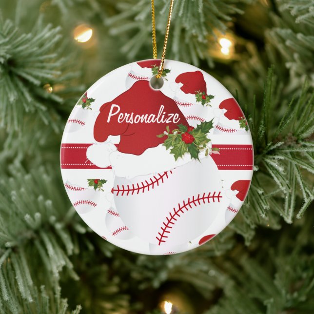 Christmas ⚾ Baseball Ceramic Tree Decoration (Tree)