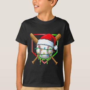 Christmas Baseball Drip Ice Cream Drip Baseball Lo T-Shirt