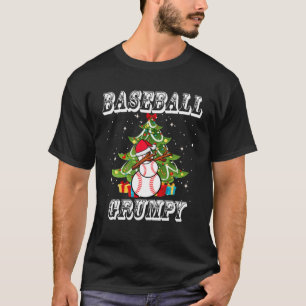 Christmas Baseball Grumpy Snowman Santa Dabbing Gi T-Shirt