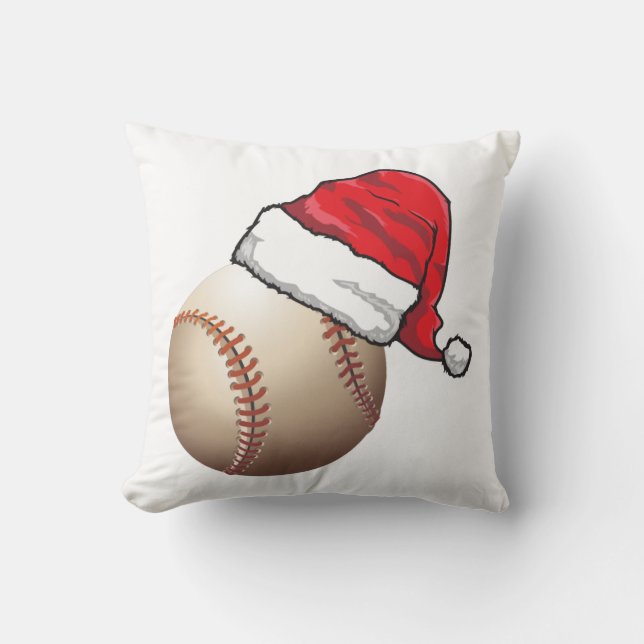 Christmas Baseball Leopard Cushion (Front)