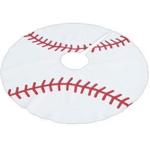 Christmas Baseball Sport Lovers Brushed Polyester Tree Skirt