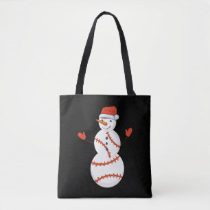 Christmas Baseball Tote Bag