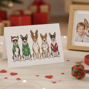 Christmas Basenjis  Card