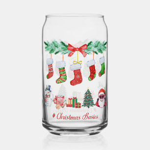Christmas Basics 16 oz Can-Shaped Glass