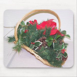 Christmas Basket Mouse Pad