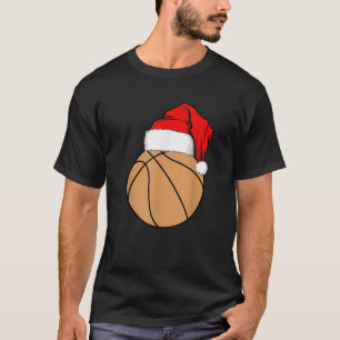 Christmas Basketball Santa T-Shirt