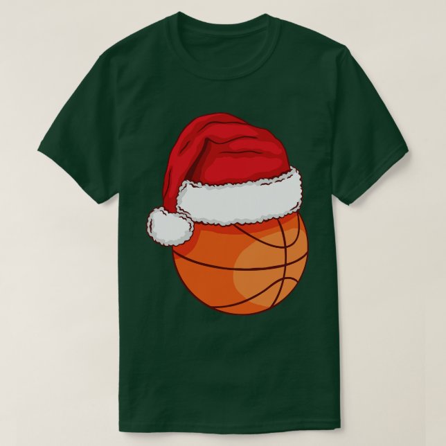 Christmas Basketball Sports ness Exercise Ball  T-Shirt (Design Front)