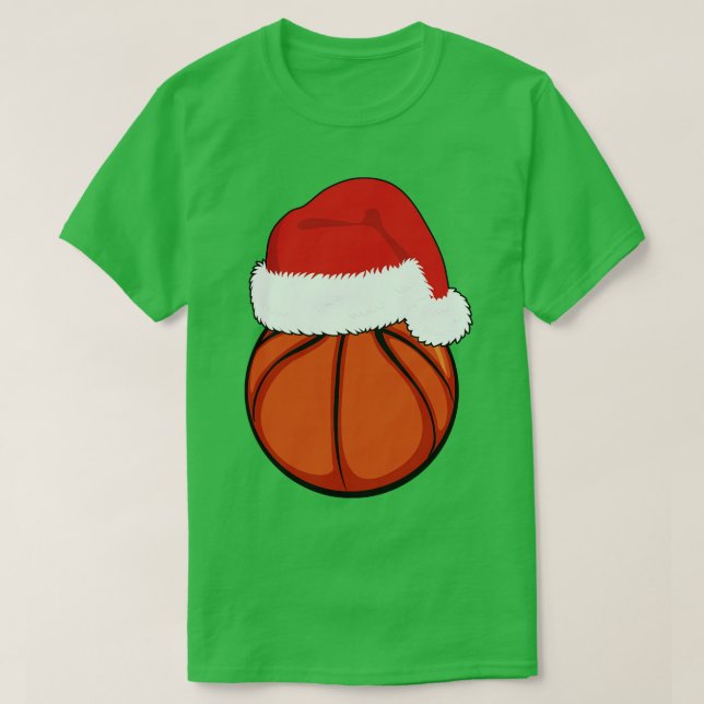 Christmas Basketball  T-Shirt (Design Front)