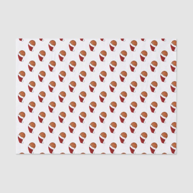 Christmas Basketball Tissue Paper (Front)