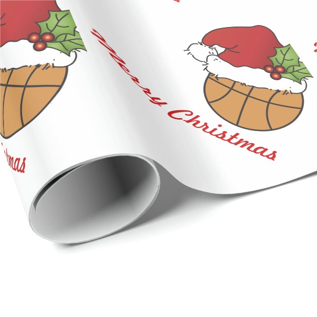 Christmas Basketball Wrapping Paper (Roll Corner)