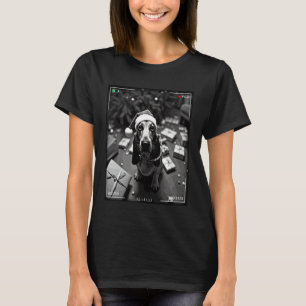 Christmas Basset Hound Caught On Camera T-Shirt
