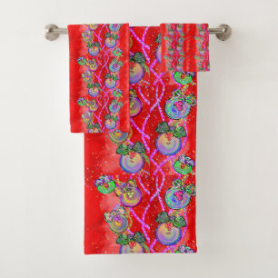 CHRISTMAS    BATH TOWEL SET