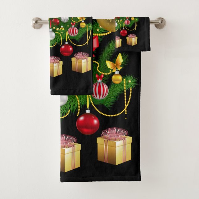 Christmas Bath Towel Sets (Insitu)