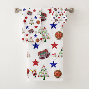 Christmas Bath Towel Sets