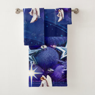 Christmas Bath Towel Sets, Christmas Angel