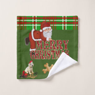 Christmas Bath Towel Sets, Santa