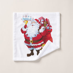 Christmas Bath Towel Sets, Santa