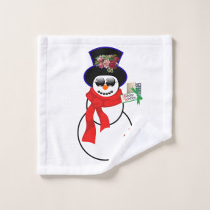 Christmas Bath Towel Sets, Snowman Iphone