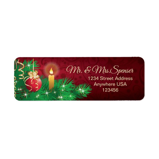 Christmas Bauble Candle Pine (Front)