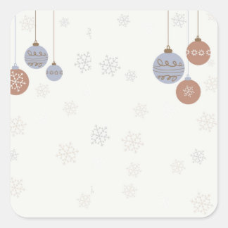 christmas-bauble-christmas square sticker