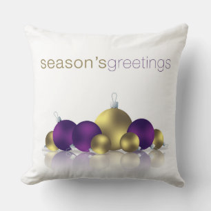 Christmas bauble cushion